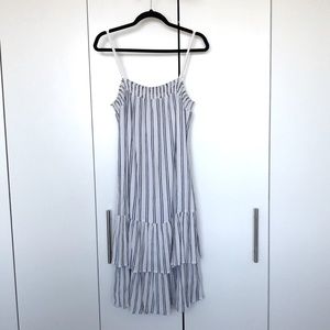 Stripe tiered dress